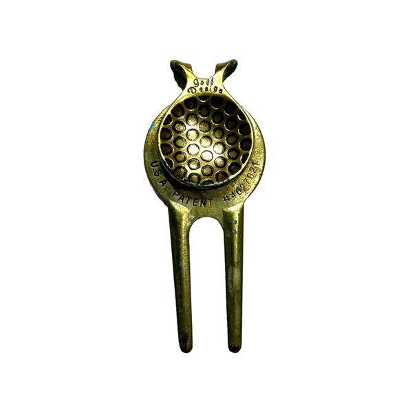 Canon Computer Systems Brass Golf Divot Repair Tool Brass Golf Design - Picture 2 of 8